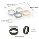 4Pcs 4 Colors 201 Stainless Steel Plain Band Rings Set for Women(RJEW-YW0001-04)-4