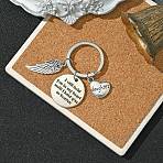 Alloy Keychain, with Iron Findings, Antique Silver & Platinum, 6cm(KEYC-YW00058-01)