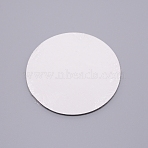 Painting Canvas Panels, with Coated Paper on the Back, Blank Drawing Boards, for Oil & Acrylic Painting, Flat Round, White, 100x3mm(DIY-WH0177-68C)