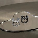 Alloy Cuff Rings for Couple, Star, Mixed Color, 15~20mm(FS-WGCE2E5-03)