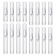 16Pcs 4 Styles Plastic Duckbill Nozzle Vacuum Pump Bottles, Refillable Travel Eye Cream Lotion Bottle, Column, Clear, 10~15.5x1.85cm, 4pcs/style(DIY-GL0005-11)