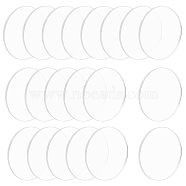 Transparent Acrylic Display Base, Circle Blank Discs, Clear, 100x4mm(OACR-NB0001-11C)