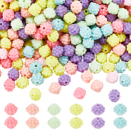 Opaque Plastic Beads, Berry Beads, Waxberry, Mixed Color, 9.5x10mm, Hole: 1.8mm, about 1420pcs/bag(KY-WH0046-64)