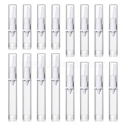 16Pcs 4 Styles Plastic Duckbill Nozzle Vacuum Pump Bottles, Refillable Travel Eye Cream Lotion Bottle, Column, Clear, 10~15.5x1.85cm, 4pcs/style(DIY-GL0005-11)