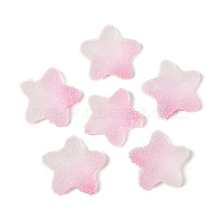 Imitation Candy Food Style Resin Cabochons, Star, Gradient Color, Pearl Pink, 17x17.5x6mm(RESI-R461-02K)