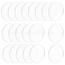 Transparent Acrylic Display Base, Circle Blank Discs, Clear, 100x4mm(OACR-NB0001-11C)