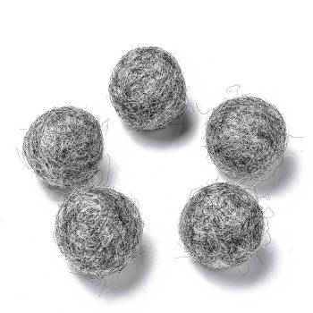Wool Felt Balls, Gray, 18~22mm
