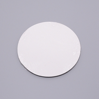 Painting Canvas Panels, with Coated Paper on the Back, Blank Drawing Boards, for Oil & Acrylic Painting, Flat Round, White, 100x3mm