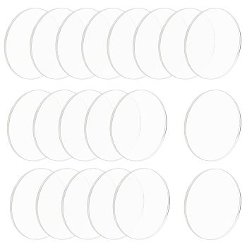 Transparent Acrylic Display Base, Circle Blank Discs, Clear, 100x4mm