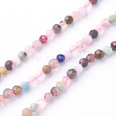 3mm Colorful Round Mixed Stone Beads