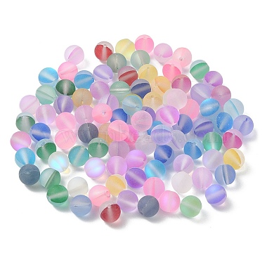 Transparent Frosted Glass Beads(FGLA-YW0001-02B)-3