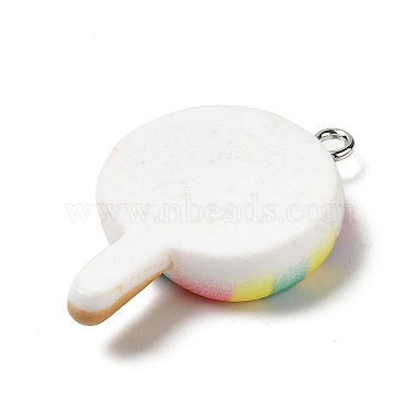 pendentifs alimentaires imitation résine opaque(RESI-G081-01)-2