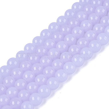 模造ヒスイガラスビーズストランド(GLAA-T032-J6mm-05)-1