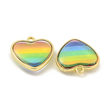 Rainbow Color Opaque Resin Charms(KK-M290-04B-G)-2