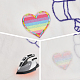 3 Sets 2 Styles Heart Polyester Embroidery Applique Patch(PATC-GL0001-01)-4