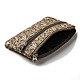 Flower Print Cotton Cloth Wallets with Alloy Zipper(AJEW-B024-01)-3