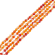 nbeads 2 brins de perles de cornaline naturelles(G-NB0004-20)-1