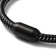 Leather Braided Round Cord Bracelet(BJEW-F460-01EB)-2
