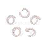 Spray Painted Iron Open Jump Rings, Antique White, 18 Gauge, 6~6.5x1mm, Inner Diameter: 4~4.5mm, about 11111pcs/1000g(IFIN-T017-04C-19)