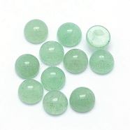 Natural Green Aventurine Cabochons, Half Round, 6x3~3.5mm(X-G-P393-R15-6mm)