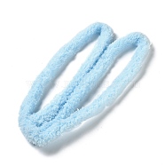 Polyester Plush Sticks, Chenille Stems, Pipe Cleaner for Doll Making, Sky Blue, 1400x17mm(DIY-Z031-01J)