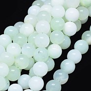 Natural Green Opal Beads Strands, Round, 12mm, Hole: 1mm, about 33pcs/strand, 15.2 inch(38.8cm)(G-O180-07-12mm)
