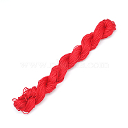 Nylon Thread, Nylon Jewelry Cord for Custom Woven Bracelets Making, FireBrick, 2mm, about 13.12 yards(12m)/bundle, 10bundles/bag, about 131.23 yards(120m)/bag(NWIR-R002-2mm-2)