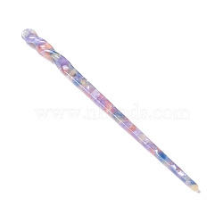 Cellulose Acetate(Resin) Hair Sticks, Twist Bar Shape, Lilac, 177x10x9.5mm(OHAR-C005-02J)