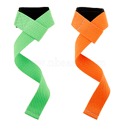 2 Pairs 2 Colors Barbell Dumbbell Wrist Strap, Handle Strap for Weightlifting Fitness, Mixed Color, 580x38~47x4~6mm, 1 pair/color(AJEW-HY0001-50)