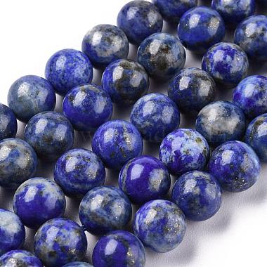 Chapelets de perles rondes en lapis-lazuli naturel(X-G-E262-01-10mm)-7