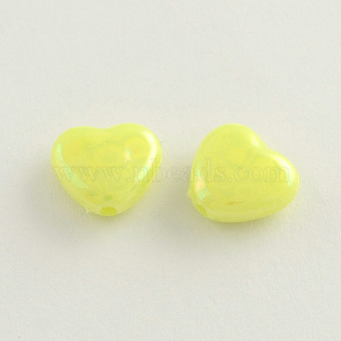 AB Color Plated Heart Acrylic Beads(X-SACR-Q106-07)-2