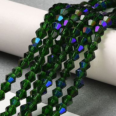 Transparent Electroplate Glass Beads Strands(GLAA-F029-2mm-D25)-4