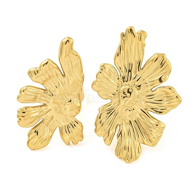 Flower 304 Stainless Steel Stud Earrings