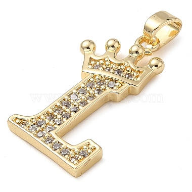 Rack Plating Brass Micro Pave Cubic Zirconia Pendants(KK-D535-01L-RS)-2