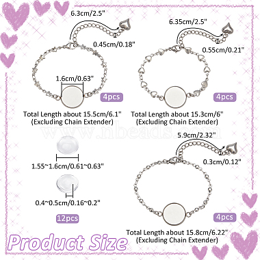kit de fabrication de bracelet à dôme vierge bricolage(DIY-NB0009-80)-2