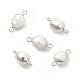 Natural Pearl Connector Charms(PEAR-P004-50P)-1