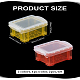 2Pcs 2 Colors Mini Plastic Storage Bins with Lid(CON-LP0001-52)-2