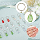 Teardrop Transparent Glass Dreadlocks Beads(PALLOY-AB00073)-4
