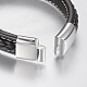 Braided Leather Cord Bracelets(X-BJEW-H561-07F)-3