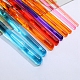 Transparent Plastic Crochet Hooks Needles(SENE-PW0003-096)-3