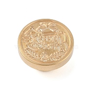 Christmas Series Wax Seal Brass Stamp Head, for Wax Seal Stamp, Golden, Bowknot, 25x15mm, Inner Diameter: 7mm(AJEW-Z031-04G-04)