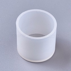 Silicone Molds, Resin Casting Molds, For UV Resin, Epoxy Resin Jewelry Making, Column, White, Inner Diameter: 30mm, 34x33mm(DIY-F041-02B)