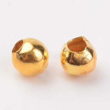 Golden Round Iron Spacer Beads(X-E006-G)-2