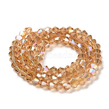 Transparent Electroplate Glass Beads Strands(EGLA-A039-T4mm-B18)-2