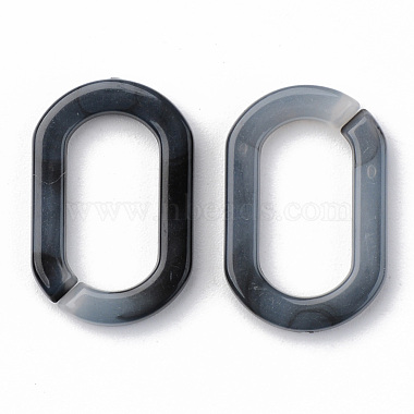 Gray Oval Acrylic Quick Link Connectors