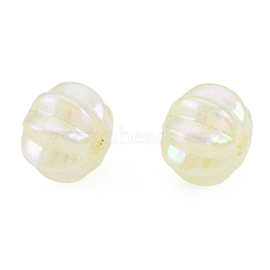 Perles acryliques placage irisé arc-en-ciel(OACR-N010-074)-4