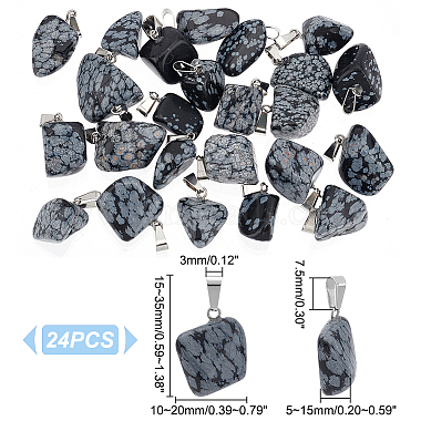 24Pcs Natural Snowflake Obsidian Pendants(G-UN0001-16B)-3