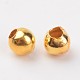 rondes fer perles d'entretoise d'or(X-E006-G)-2