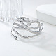 Snake Alloy Cuff Torque Bangles for Women(BJEW-K260-01P)-1