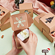 benecreat 24шт. 6 стили рождественская тема складные крафт-бумага картон подарочные коробки для ювелирных изделий(CON-BC0007-08)-3